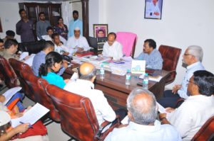 Dy.CM (Revenue) along with Higher Officials visited the L.B.Stadium to Review Arrangements of Hon'ble CM's Iftar Dinner (2)