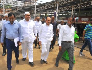 Dy.CM (Revenue) along with Higher Officials visited the L.B.Stadium to Review Arrangements of Hon'ble CM's Iftar Dinner (5)