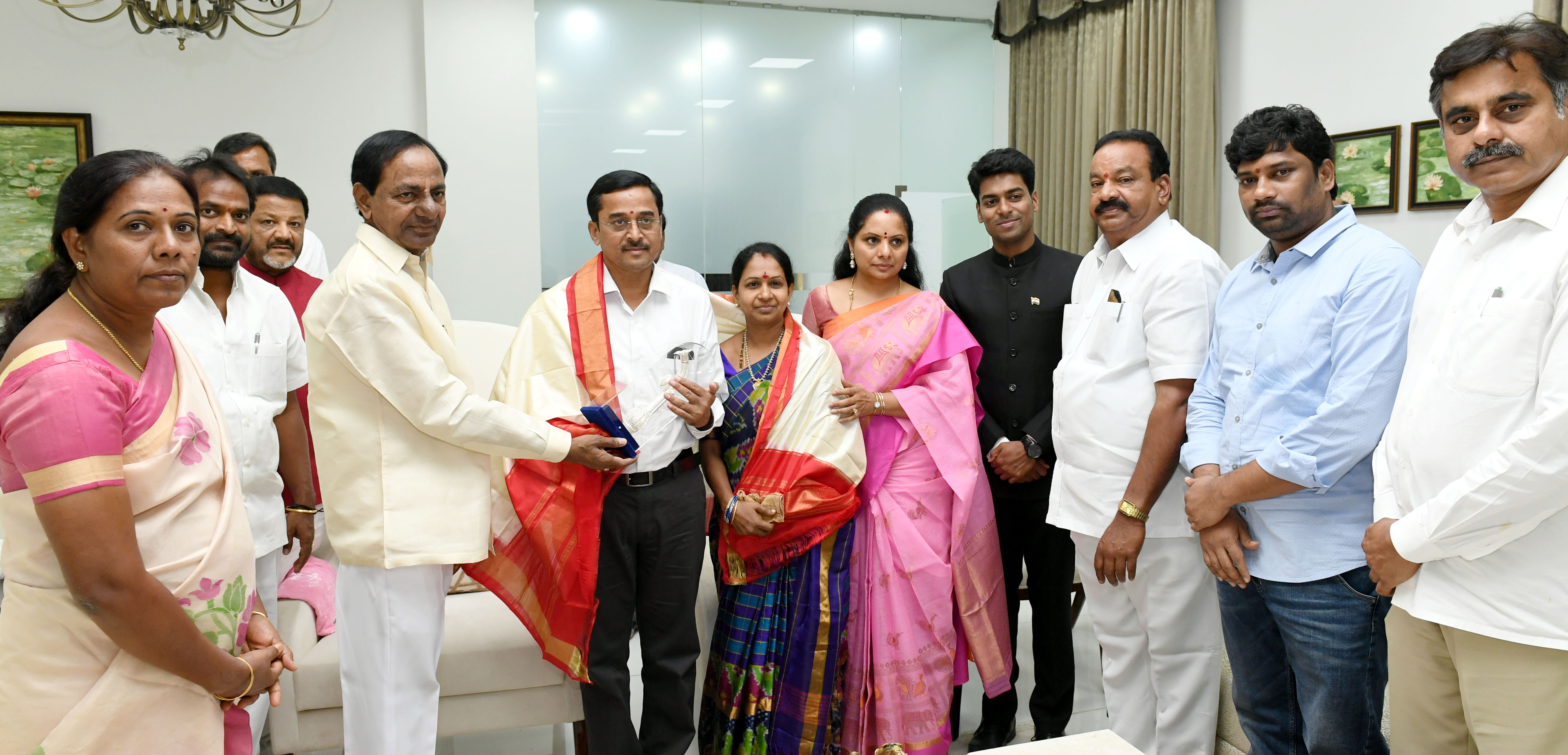 KCR Congratulated Mr. Durisetti Anudeep, (2)