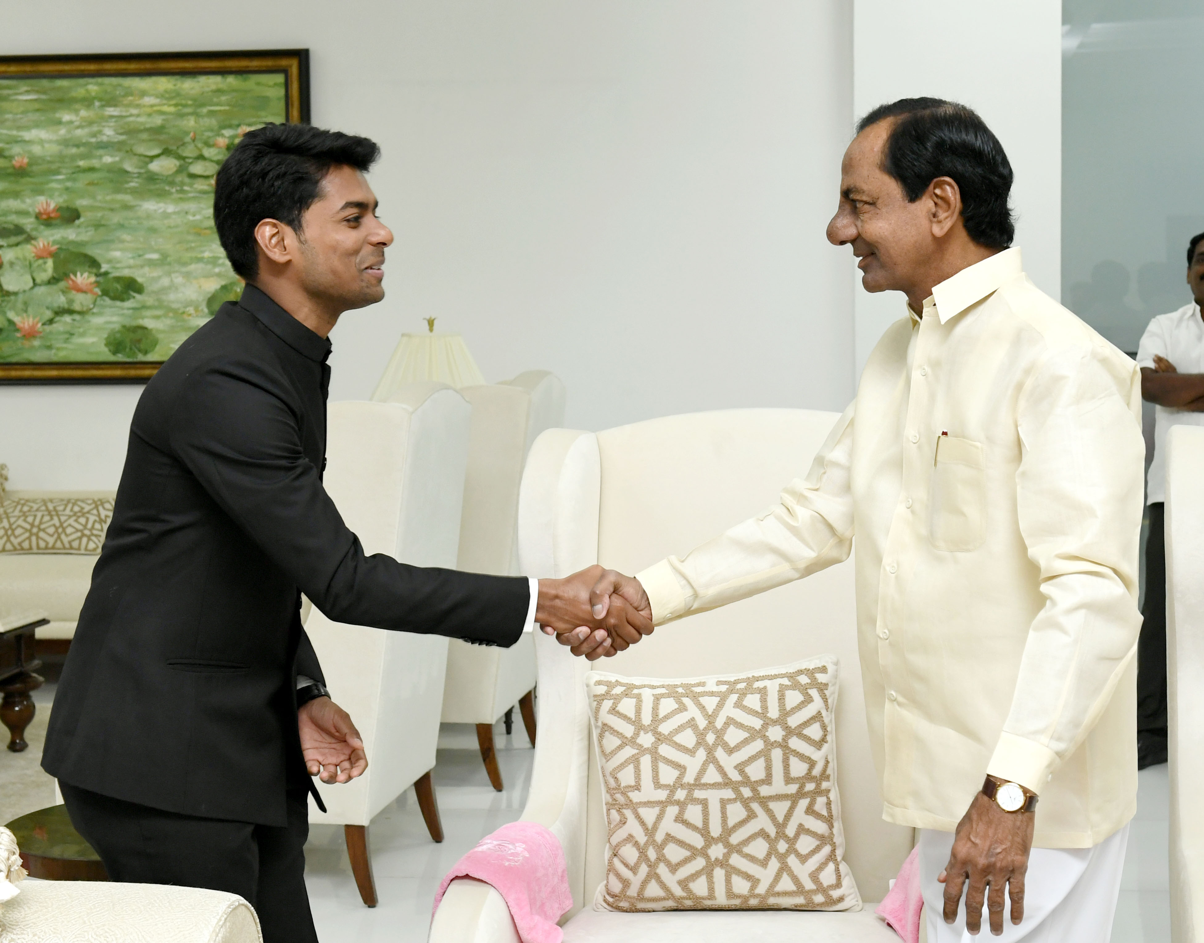 KCR Congratulated Mr. Durisetti Anudeep, (3)