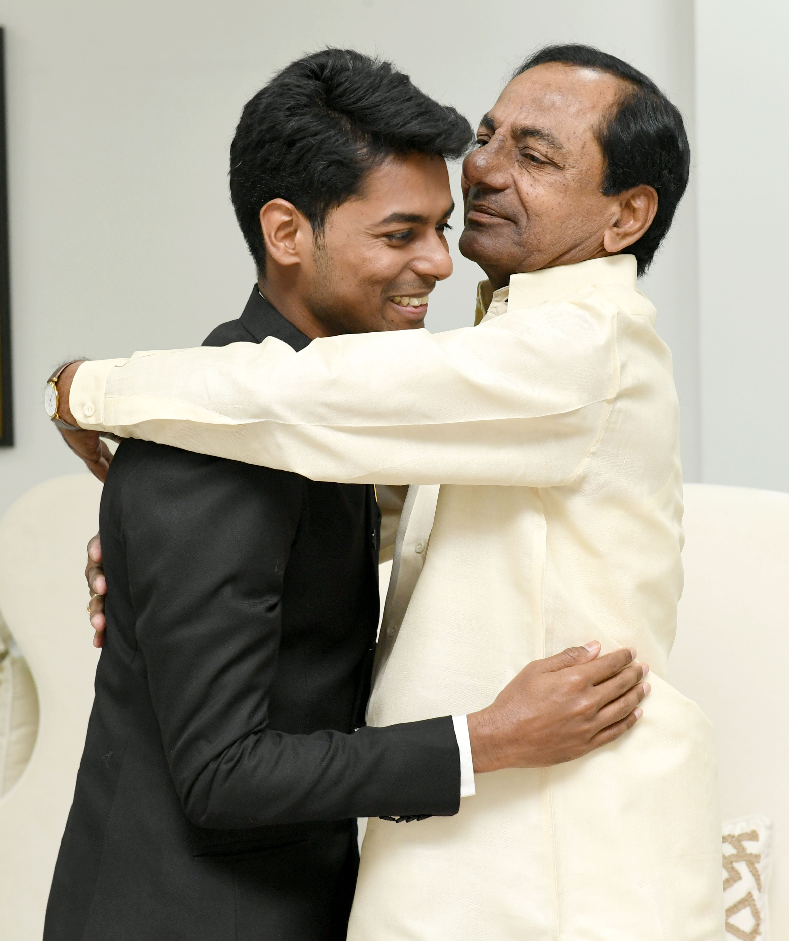 KCR Congratulated Mr. Durisetti Anudeep, (4)