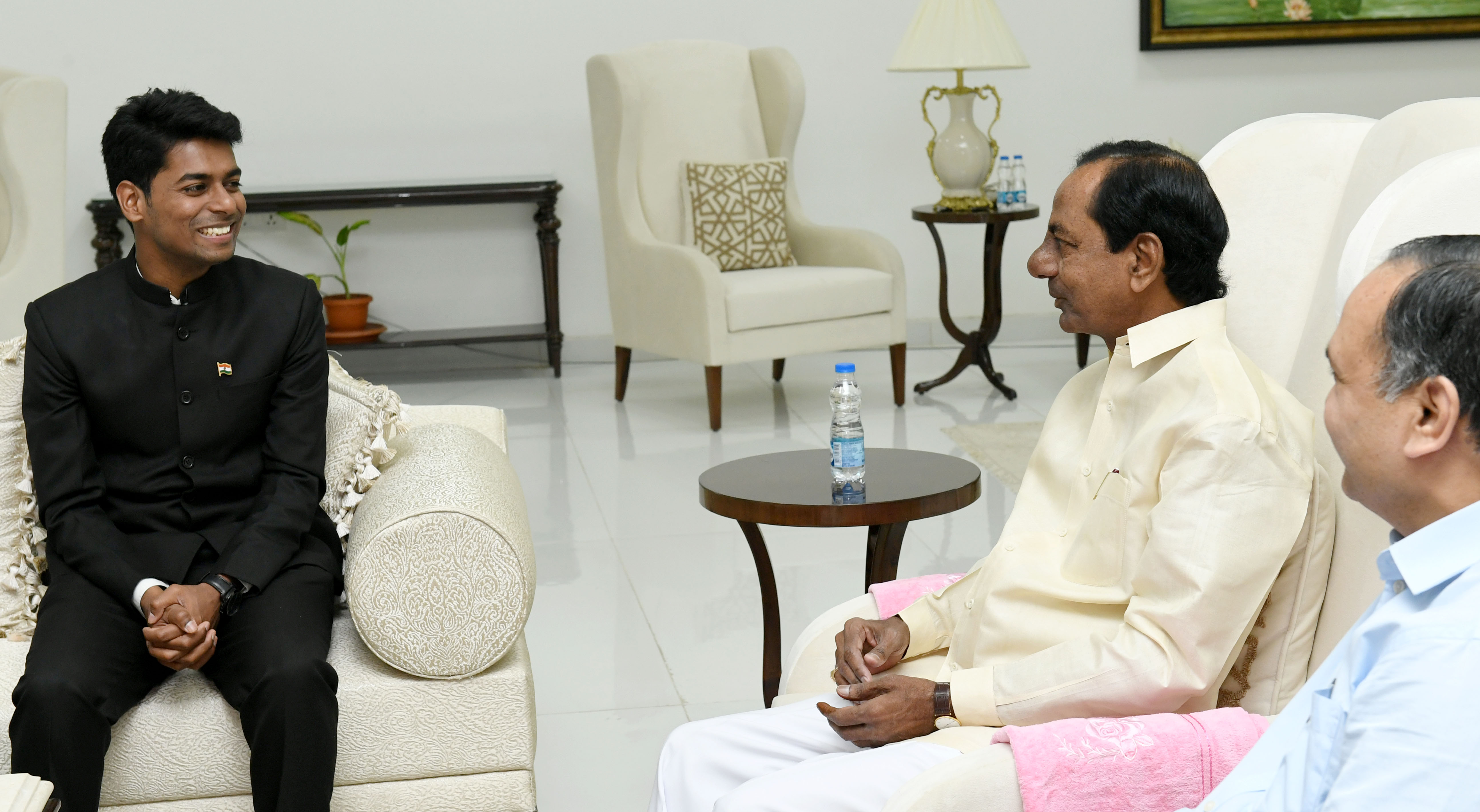 KCR Congratulated Mr. Durisetti Anudeep, (5)