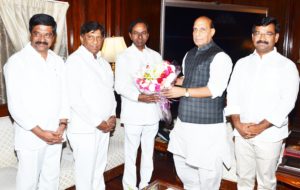 KCR met Union Home Minister Rajnath Singh (3)