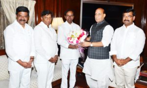 KCR met Union Home Minister Rajnath Singh (4)