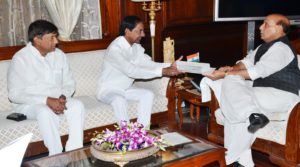 KCR met Union Home Minister Rajnath Singh (7)