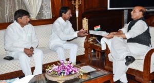 KCR met Union Home Minister Rajnath Singh (8)