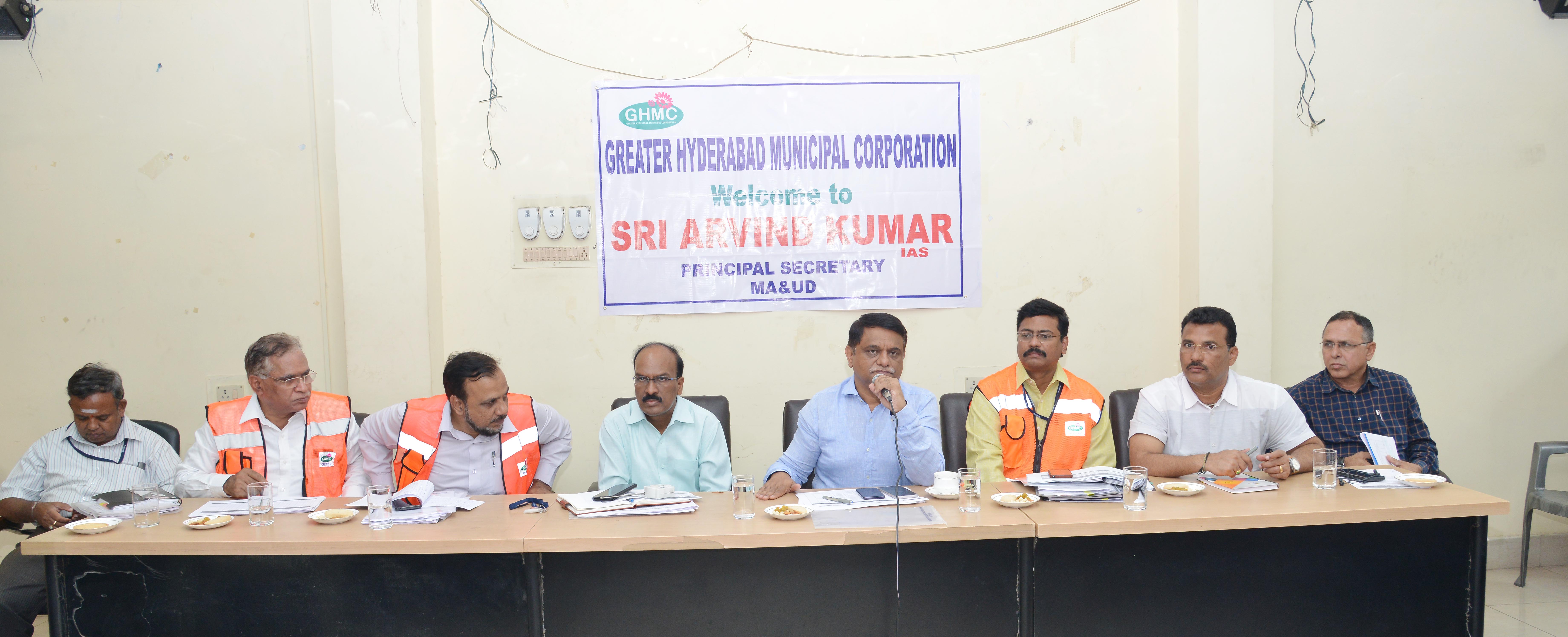 Principal Secretary (MA&UD) held a special review meeting on GHMC (2)