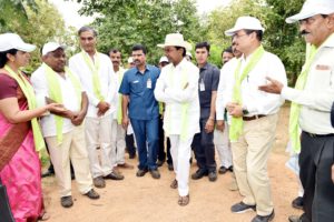 CM KCR Launch Massive one lakh plus Plantation Program as part of fourth phase of Haritha Haram (21)