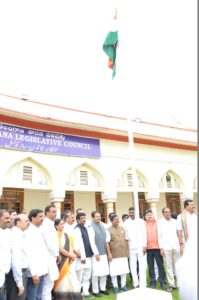 Chairman,Telangana Legislative Council hoisted the National Flag (15)