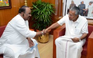 Home Minister met Kerala C.M. @ Trivendram today - 2