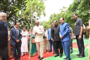 Hon'ble President of India planting of sapling at Rashtrapati Nilayam (15)