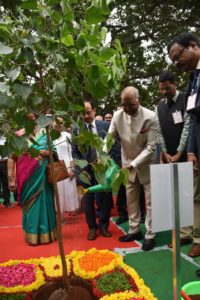 Hon'ble President of India planting of sapling at Rashtrapati Nilayam (6)