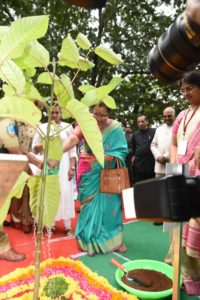 Hon'ble President of India planting of sapling at Rashtrapati Nilayam (8)