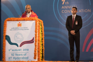 Honorable President of India Shri Ram Nath Kovind addressing the 7th Convocation of IIT Hyderabad held today, 5th August 2018