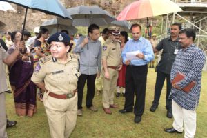 Photos of Chief Secretary inspected arrangements of Independence Day Celebrations at Golconda Fort (3)