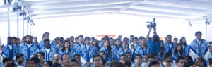 Students of IIT Hyderabad at the 7th Convocation of the Institute held today, 5th August 2018