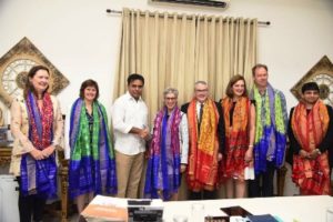 Governor of Victoria, Linda Dessau AC, and Ms Susan Grace, Australia Consul General called on Hon’ble Minister for MA&UD KTR (1)