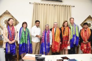 Governor of Victoria, Linda Dessau AC, and Ms Susan Grace, Australia Consul General called on Hon’ble Minister for MA&UD KTR (2)