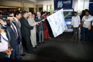 Chief Election Commissioner inaugurated the SVEEP vehicles at Hotel Taj Krishna, Banjara Hills, Hyderabad (1)