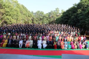 A group of the Trainee Civil Servants along with Sri M. Venkaiah Naidu, Hon'ble Vice President, Sri N. Narasimha Reddy, Hon'ble Home Minister and Sri B.P. Acharya, IAS, DG of the Institute (21)