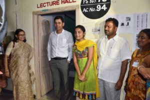 Dr.Rajat Kumar,IAS., Chief Electoral Officer, Telangana visited Polling Station at Bhongir (7)