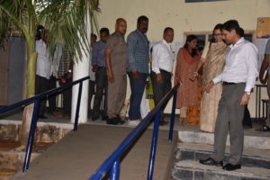 Dr.Rajat Kumar,IAS., Chief Electoral Officer, Telangana visited Polling Station at Bhongir (9)