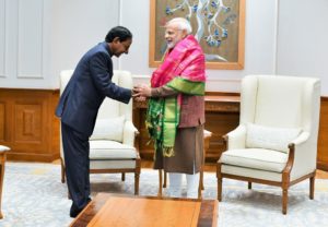 CM KCR Called on PM Modi at PM’s residence in New Delhi (3)