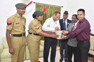 Governor E.S.L. Narasimhan Contributed to the Armed Forces Flag Day Fund on the occasion of Armed Forces Flag Day - 2018