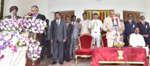 First Chief Justice of Telangana High Court Sworn in by Governor (2)