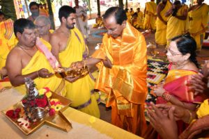 Five Day SahasraChandiYagam Commenced at Farm House of KCR (14)