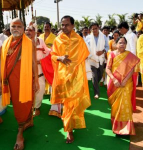 Five Day SahasraChandiYagam Commenced at Farm House of KCR (36)