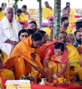 Five Day SahasraChandiYagam Commenced at Farm House of KCR (42)