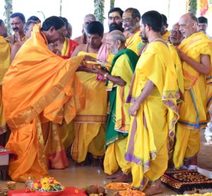 Five Day SahasraChandiYagam Commenced at Farm House of KCR (45)