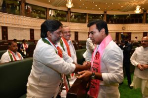 Telangana MLAs take oath in Assembly, (72)