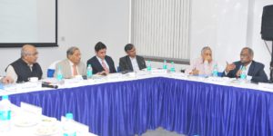 15th Finance Commission Chairman N.K.Singh & Members Interacting with Economists at ISB, Gachibowli (4)