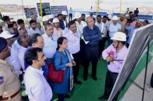 15th Finance Commission visiting Medigadda Barrage Photos (4)