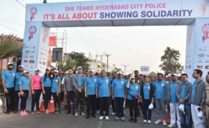 Governor flagged off SHE TEAMS RUN organized by SHE Teams Hyderabad City Police (2)