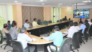 Principal Secretary (MA&UD) held a Video Conference with Municipal Commissioners (10)