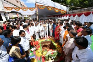 CM KCR Performs Bhoomi Puja for Telangana New Assembly Building (16)