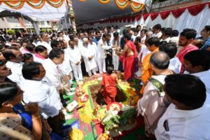 CM KCR Performs Bhoomi Puja for Telangana New Assembly Building (2)