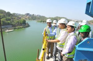 Principal Secretary MA&UD Inspected Durgam Cheruvu Works (2)