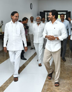 Telangana CM KCR, AP CM Jagan Meet in Hyderabad (9)