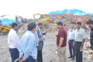 Principal Secretary to Govt. (MA&UD) Visits Dumping Yard (2)