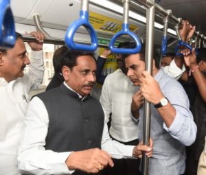 Minister for MA&UD KTR Flagged off Metro Rail services from Hitec City to Raidurg Stretch (3)