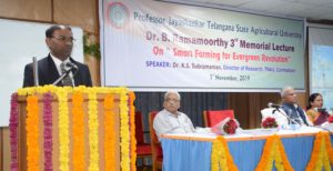 PJTSAU – Dr.B. Ramamoorthy Memorial Lecture on Smart Farming for Evergreen Revolution (4)