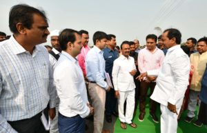 CM KCR Visits Vemulawada & Mid Manair (10)