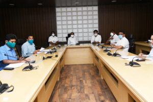 Minister for MA&UD Held Video Conference with Additional Collectors & Municipal Commissioners (2)