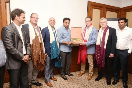 Photos of Hon’ble Minister for IT K.T. Rama Rao meets Dominos Delegation