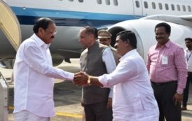 Photos of Hon’ble Vice President of India visit to Hyderabad, Arrival at Begumpet Airport