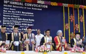 16th Convocation of NALSAR University attended by Hon'ble Governor E.S.L. Narasimhan